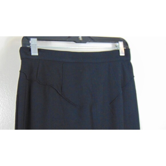 Dolce & Gabbana Solid Black A-line Skirt Womens Size 44 Luxury Career Y2k Vtg 6 - Picture 3 of 7